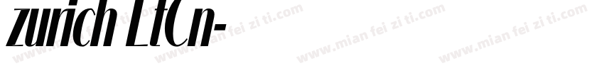 zurich LtCn字体转换